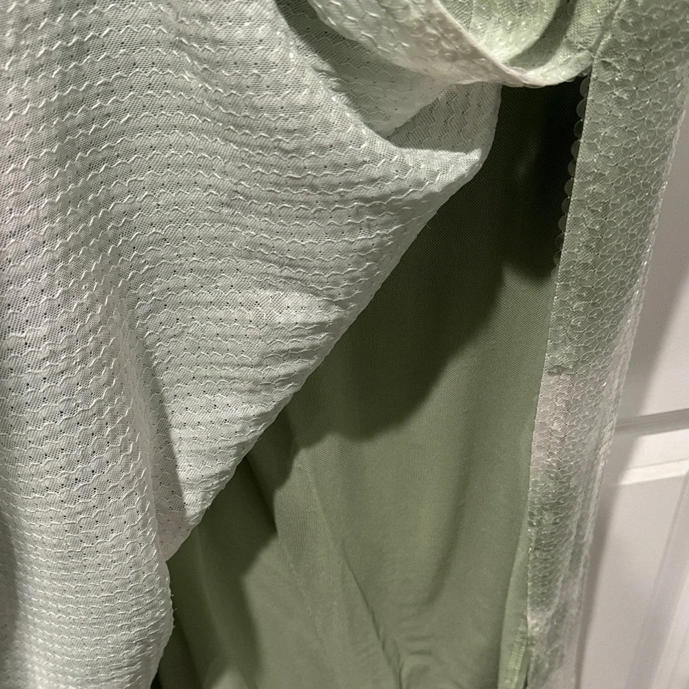 Caroline Constas Green and White Midi Dress - Picture 4 of 6